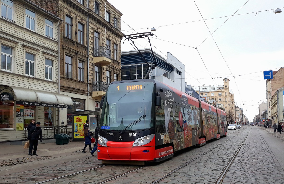 Рига, Škoda 15T ForCity Alfa Riga № 57103