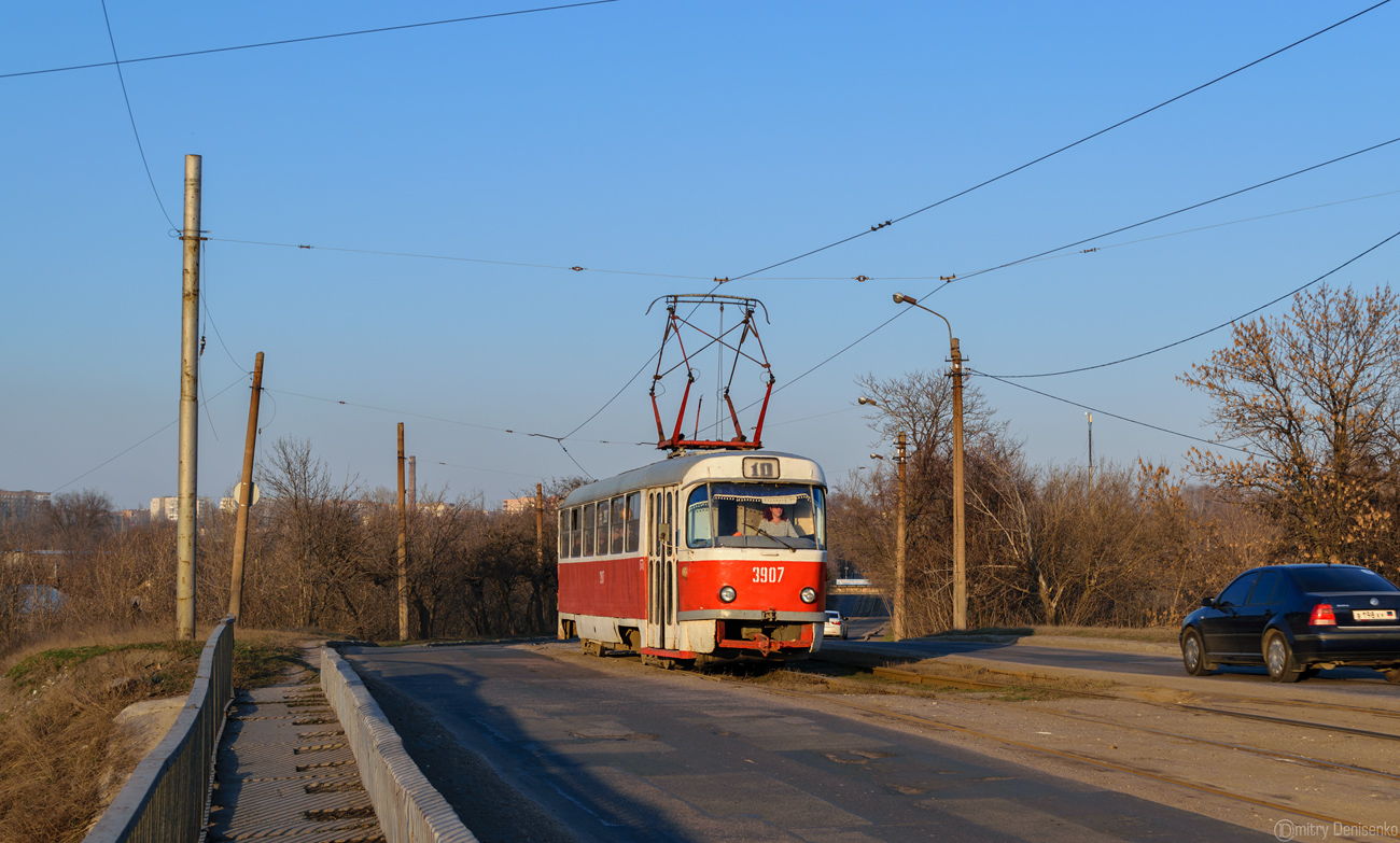 Донецк, Tatra T3SU (двухдверная) № 3907