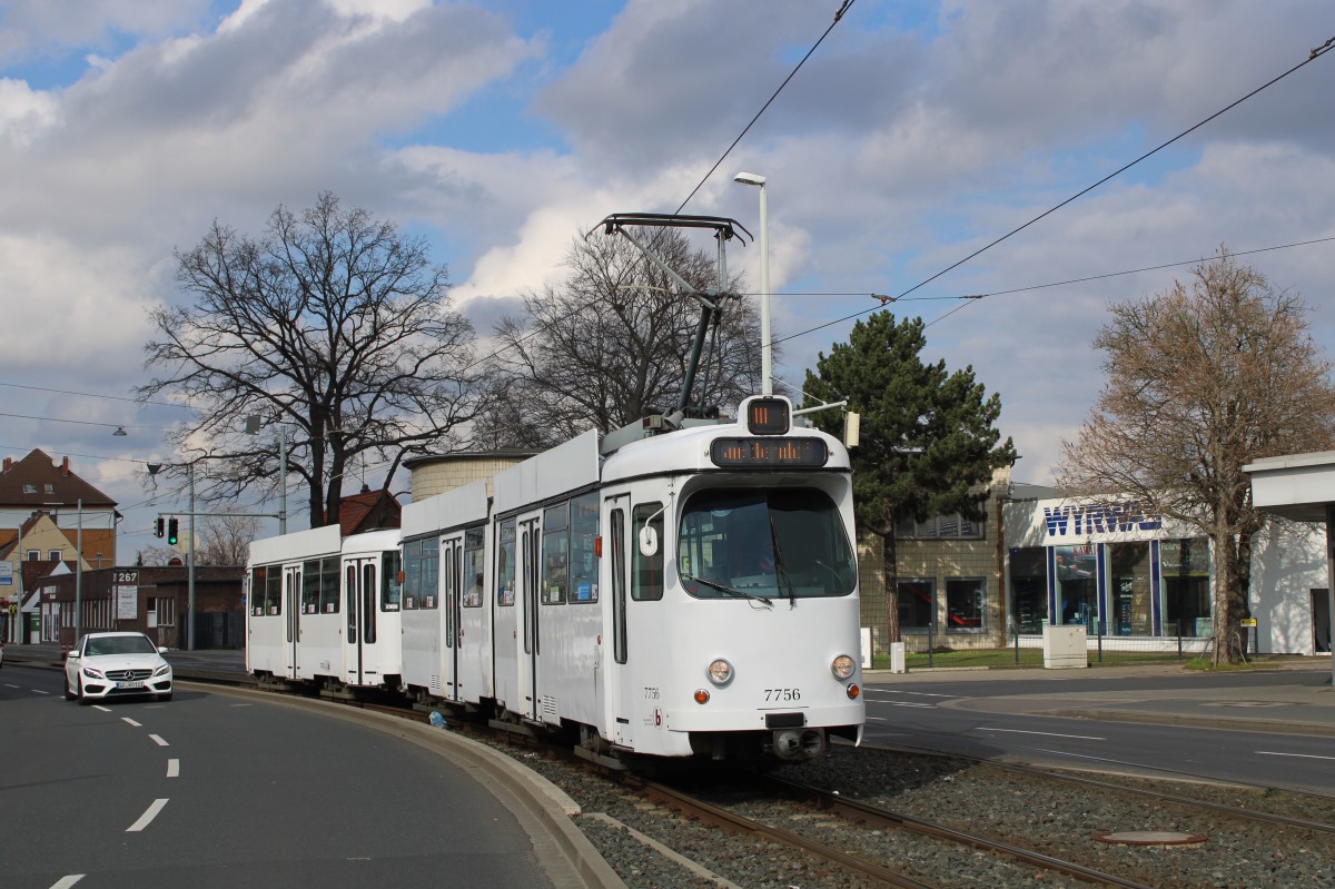 Брауншвейг, LHB GT6 № 7756 Брауншвейг, LHB GT6 № 7756