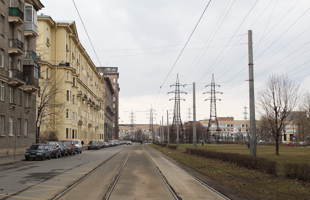 Sankt Petersburg — Tram lines and infrastructure Sankt Petersburg — Tram lines and infrastructure