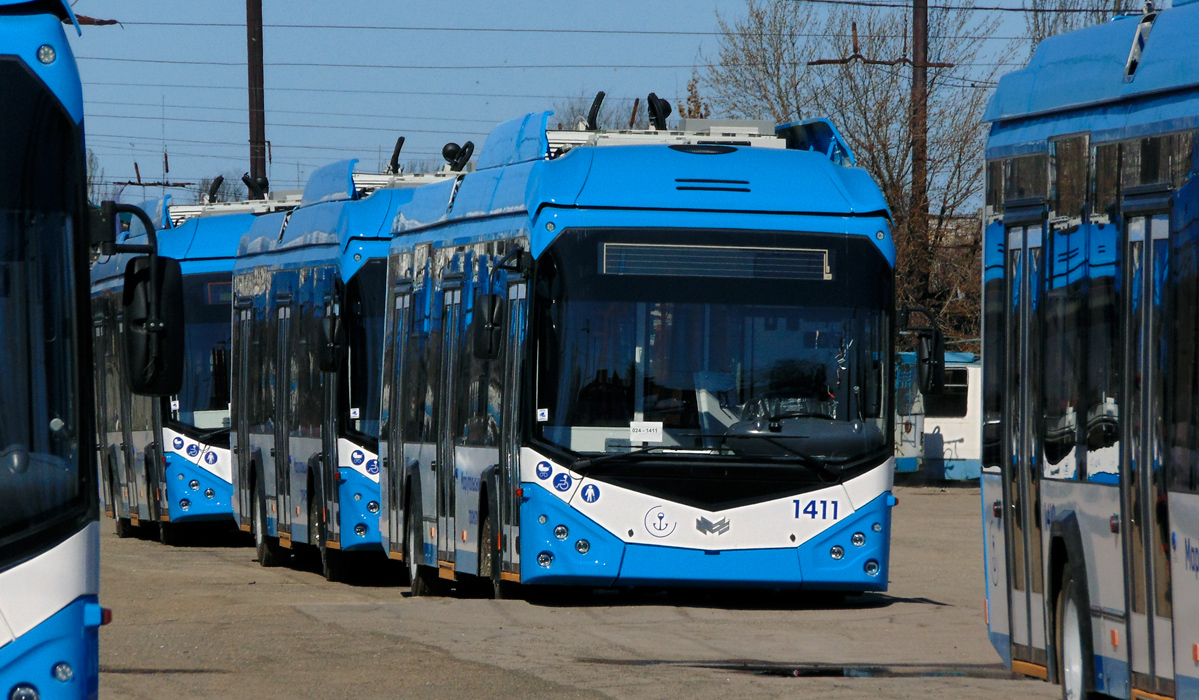 Мариуполь, АКСМ 321 (БКМ-Україна) № 1411; Мариуполь — Новые троллейбусы: АКСМ Украина