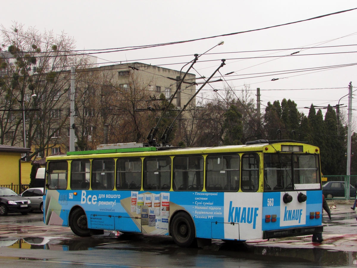Львов, Škoda 14Tr89/6 № 563