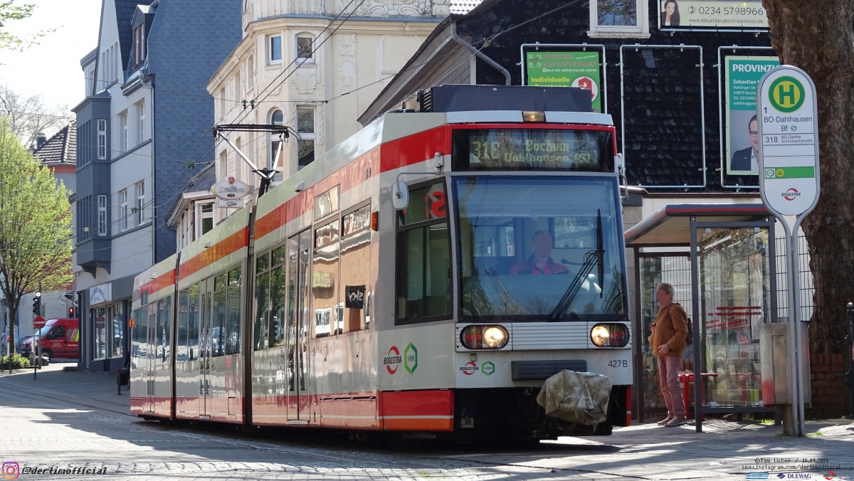 Bochum – Gelsenkirchen, Duewag MGT6D # 427