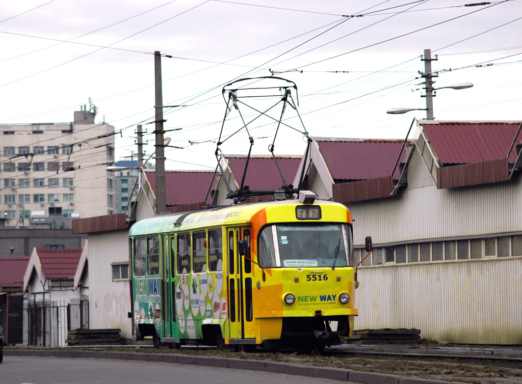 Киев, Tatra T3SU № 5516