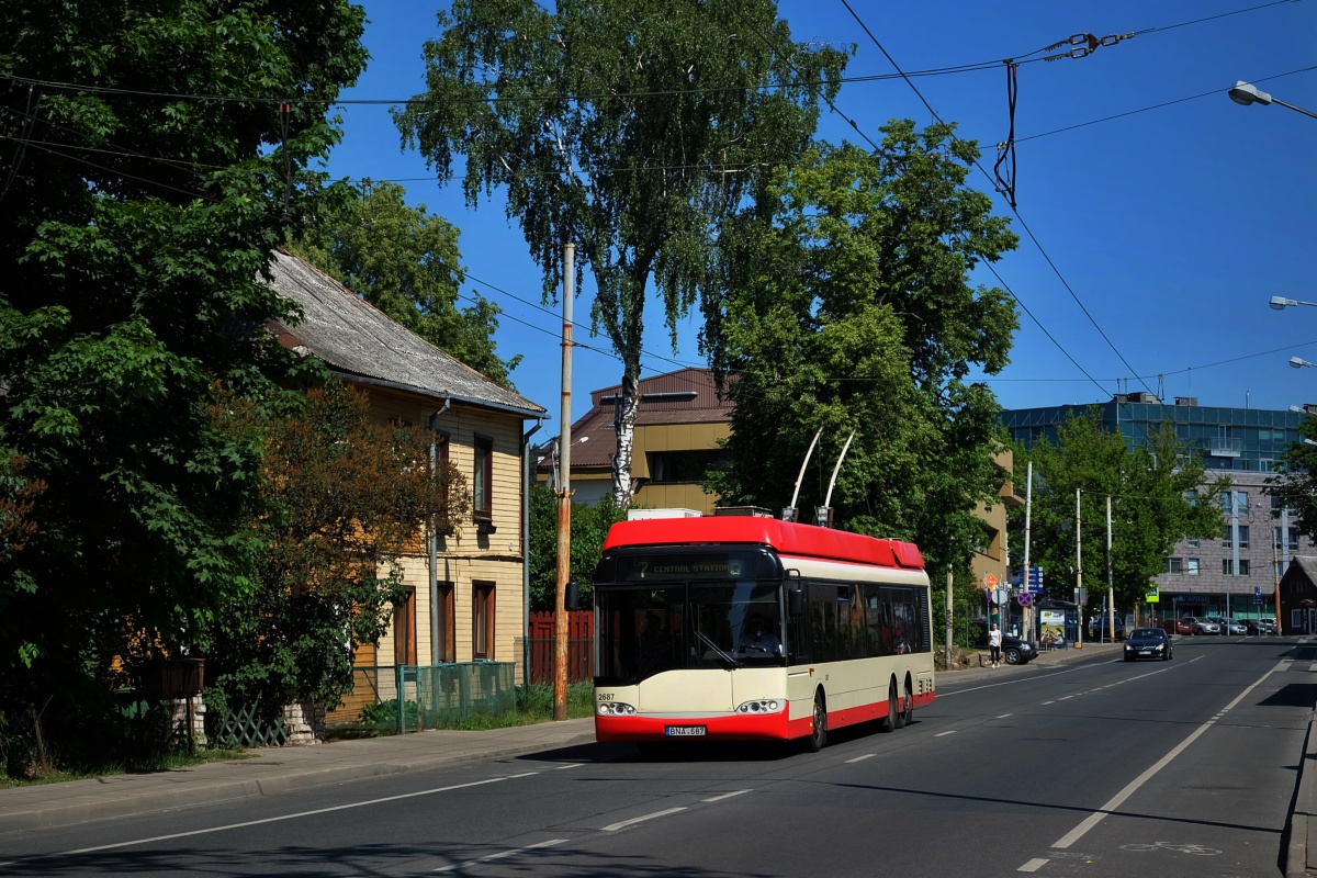 Вильнюс, Solaris Trollino II 15 AC № 2687