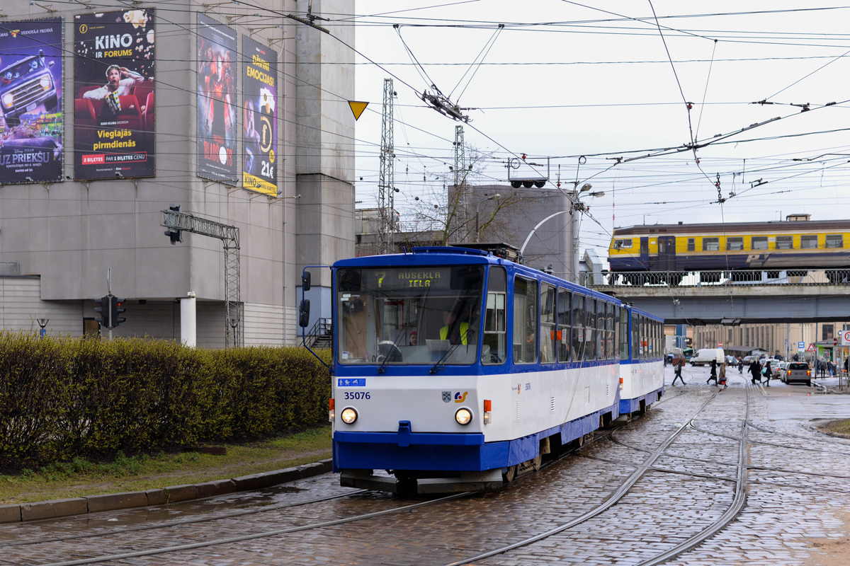 Рига, Tatra T3MR (T6B5-R) № 35076