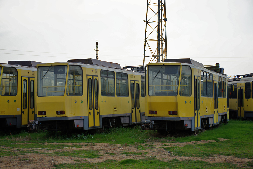 Aleksandria, Tatra T6A2M № (5174); Aleksandria — Private Parking area: used Tatra-Trams from Berlin (Cairo — Alexandria Desert Rd) Aleksandria, Tatra T6A2M № (5174); Aleksandria — Private Parking area: used Tatra-Trams from Berlin (Cairo — Alexandria Desert Rd)