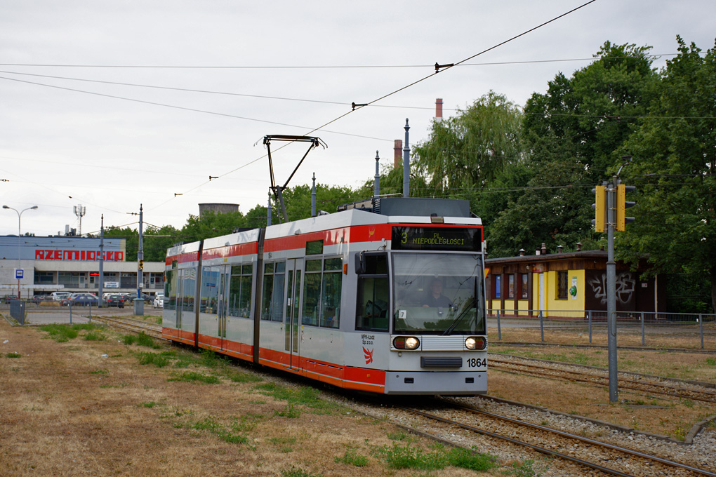 Лодзь, Duewag MGT6D № 1864