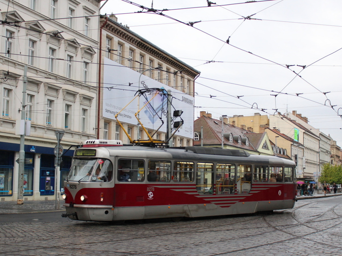 Прага, Tatra T3R.PLF № 8278