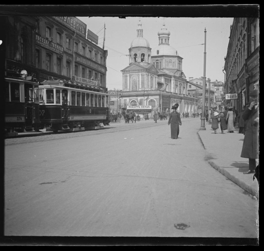 Москва, Двухосный прицепной Мытищинского завода № 1107; Москва — Исторические фотографии — Электрический трамвай (1899-1920) Москва, Двухосный прицепной Мытищинского завода № 1107; Москва — Исторические фотографии — Электрический трамвай (1899-1920)