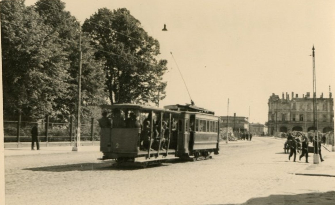 Лиепая, Двухосный прицепной вагон № 2; Лиепая — Старые фотографии