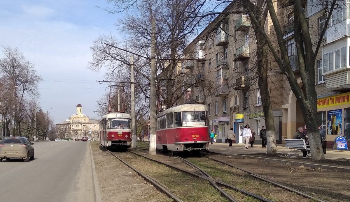 Druzhkivka, Tatra T3SUCS č. 7814; Druzhkivka, Tatra T3SU č. 7010