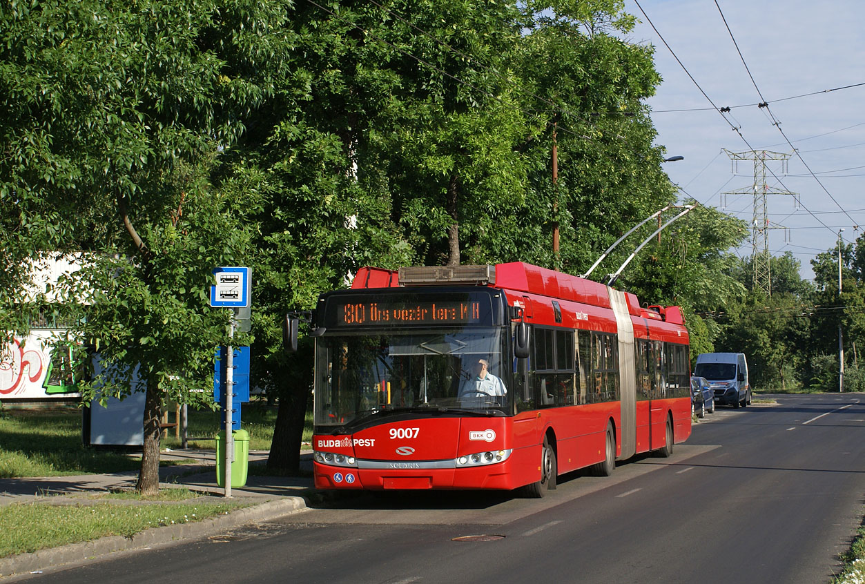 Будапешт, Solaris Trollino III 18 Škoda № 9007