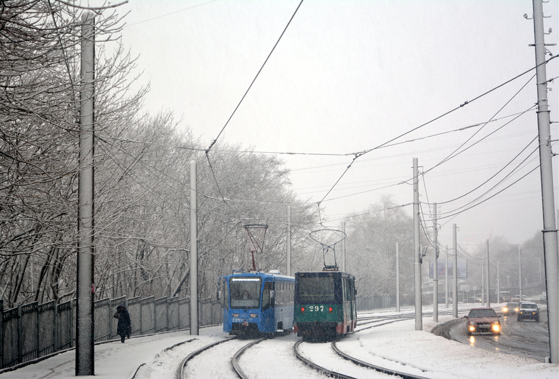 Владивосток, 71-605 (КТМ-5М3) № 297; Владивосток — Снегопады