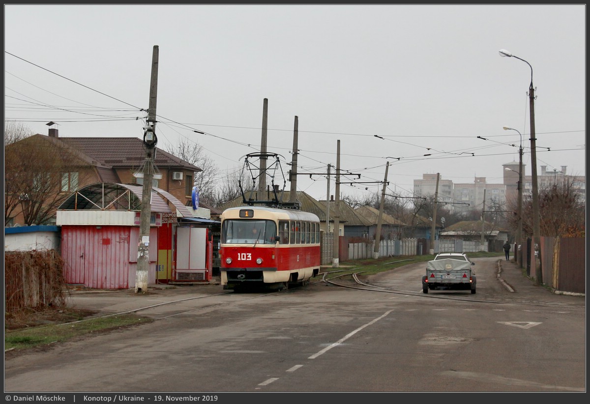 Конотоп, Tatra T3A № 103