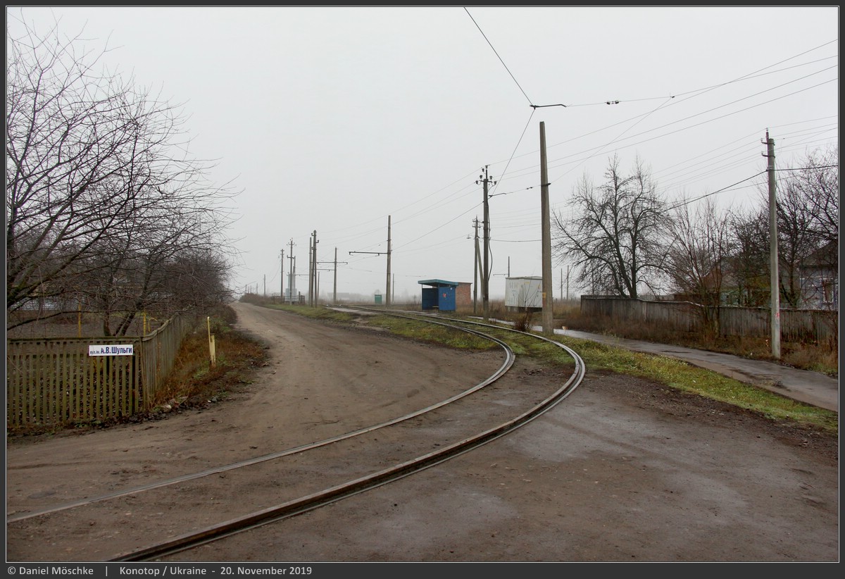 Конотоп — Трамвайные линии и инфраструктура