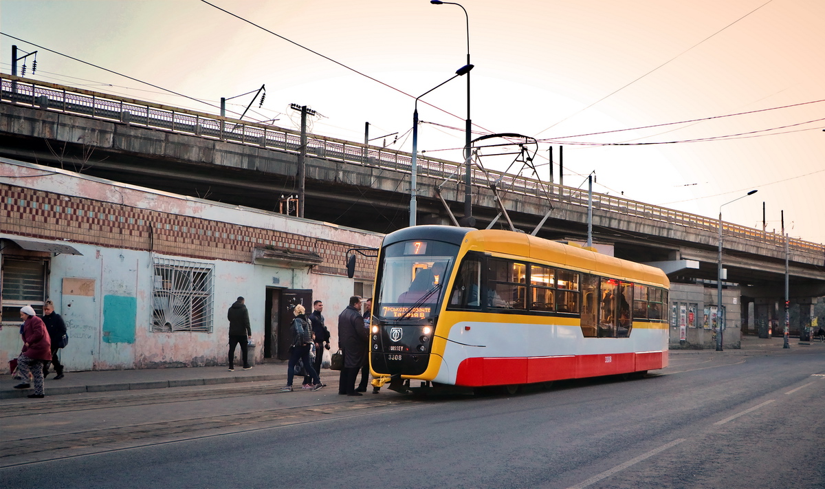 Одесса, T3 КВП Од «Одиссей» № 3308