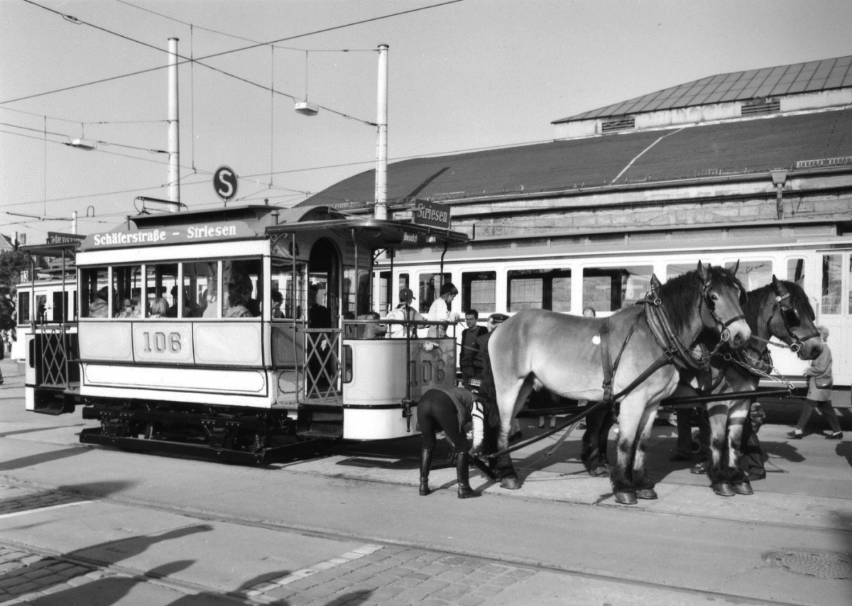 Дрезден, Двухосный прицепной Brill № 106; Дрезден — Фестиваль: 125 лет трамвайному движению в Дрездене (27-28.09.1997)