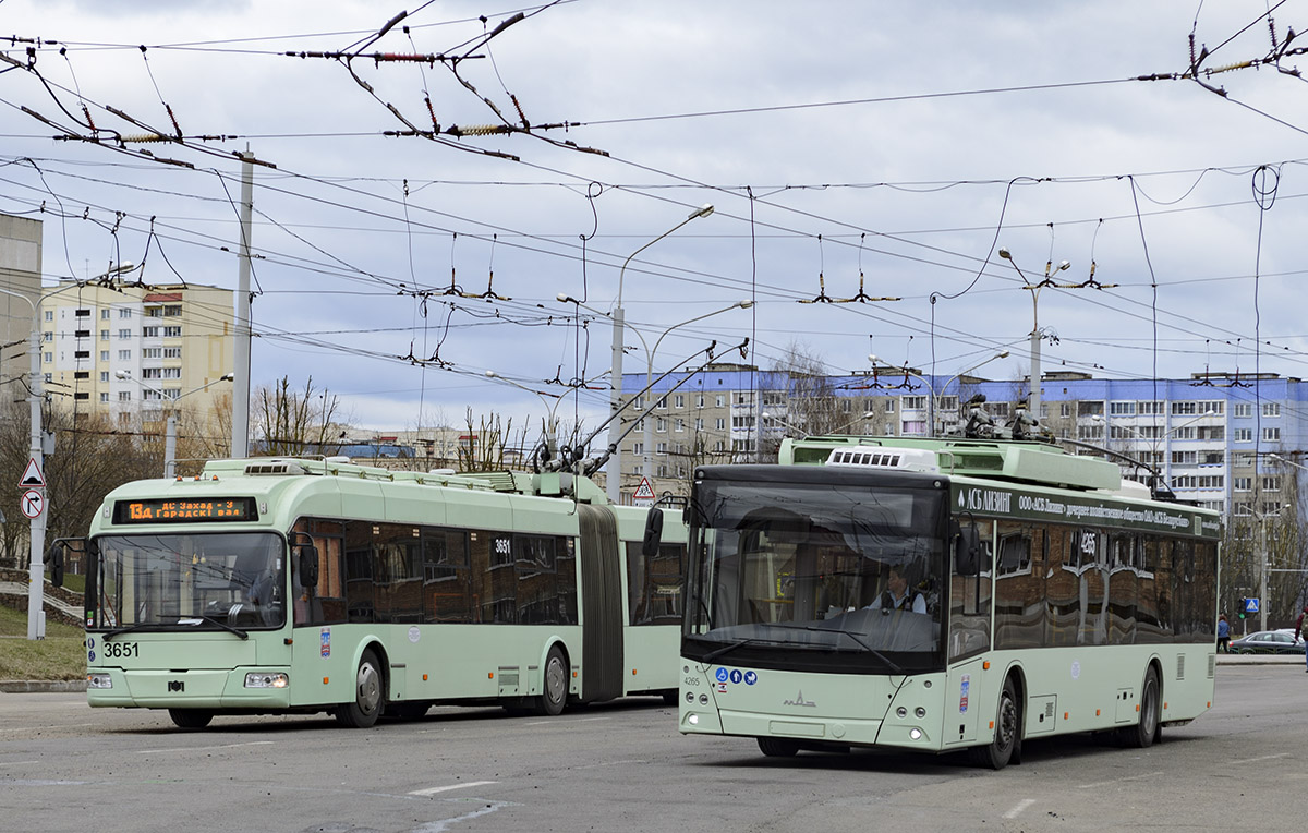 Минск, БКМ 333 № 3651; Минск, МАЗ-203Т70 № 4265