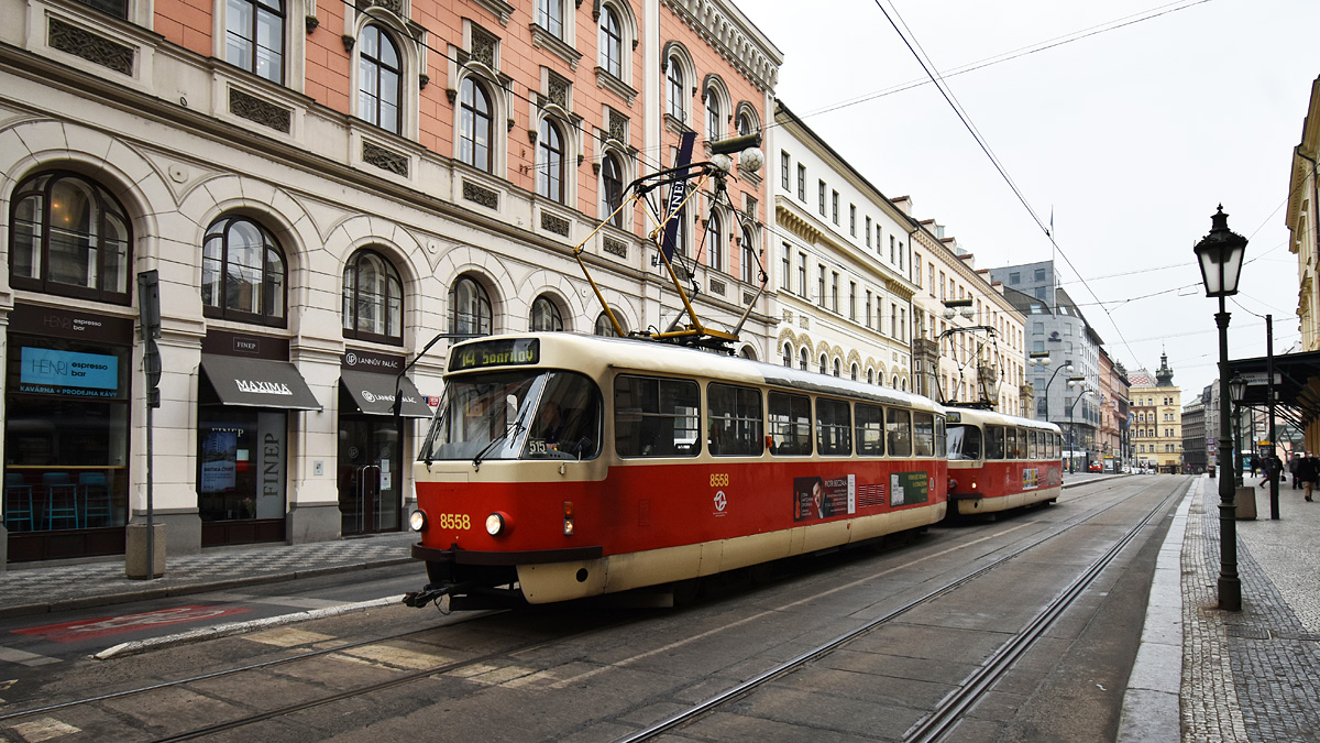 Прага, Tatra T3R.P № 8558