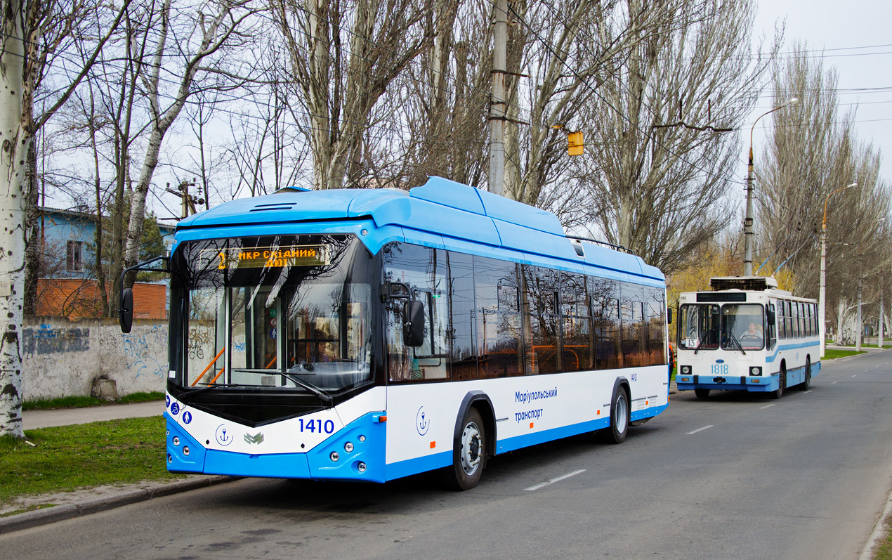 Мариуполь, АКСМ 321 (БКМ-Україна) № 1410; Мариуполь, ЮМЗ Т2 № 1818