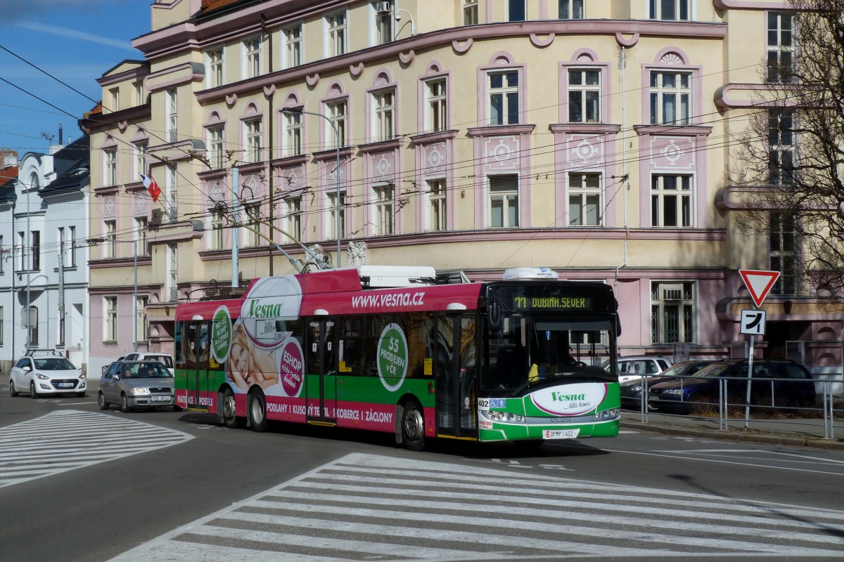 Пардубице, Škoda 28Tr Solaris III № 402