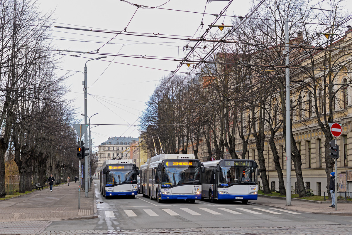 Рига, Škoda 27Tr Solaris III № 27276; Рига, Škoda 27Tr Solaris III № 17693