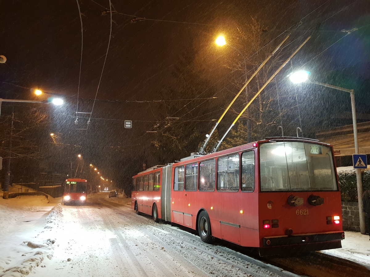 Братислава, Škoda 15Tr13/6M № 6621; Братислава, Škoda 14Tr10/6 № 6310