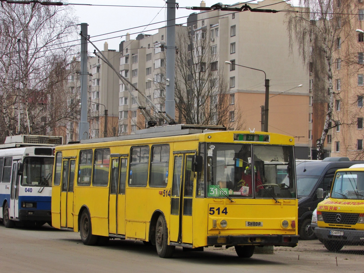 Львов, Škoda 14Tr02/6 № 514