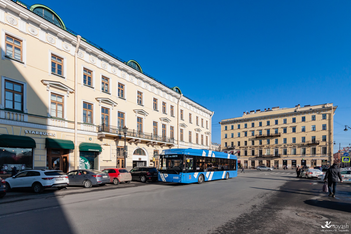 Санкт-Петербург, Тролза-5265.08 «Мегаполис» № 1025