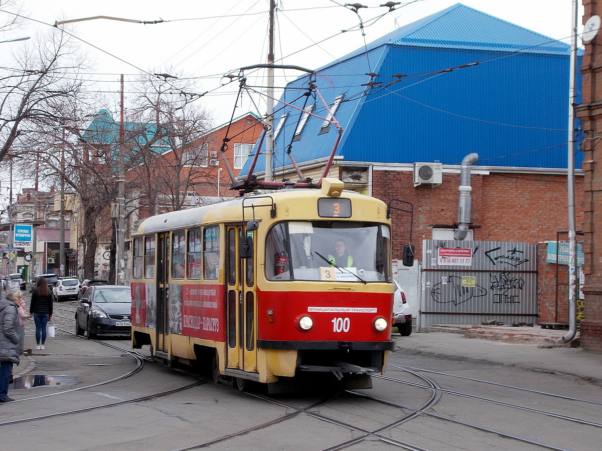 Краснодар, Tatra T3SU № 100