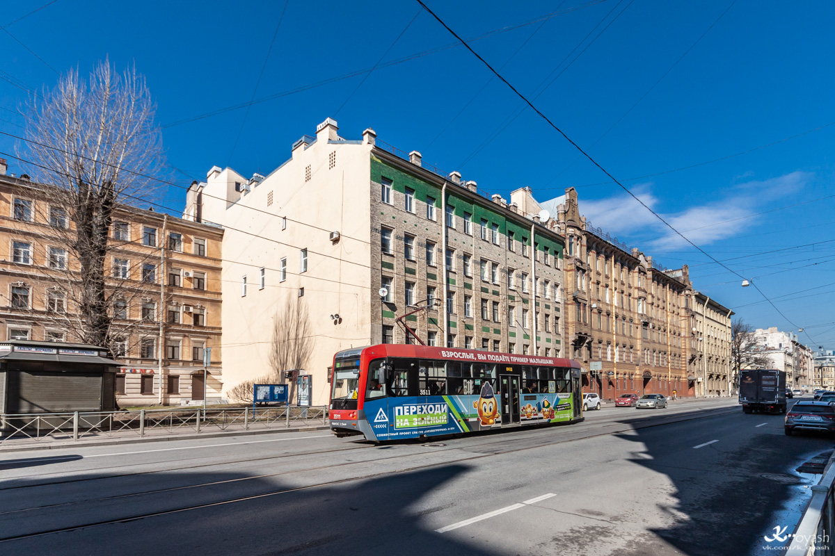 Санкт-Петербург, ЛМ-68М3 № 3511 Санкт-Петербург, ЛМ-68М3 № 3511