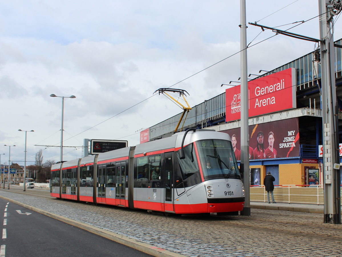 Прага, Škoda 14T Elektra № 9151