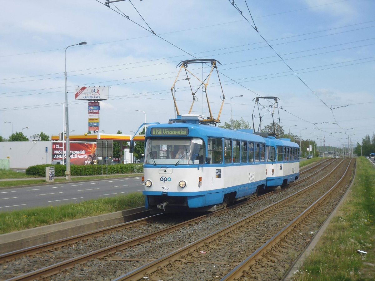 Острава, Tatra T3SUCS № 955; Острава, Tatra T3SUCS № 911