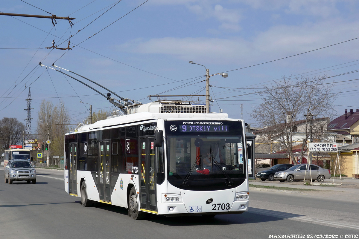Krimas trolejbuss, VMZ-5298.01 “Avangard” № 2703 Krimas trolejbuss, VMZ-5298.01 “Avangard” № 2703