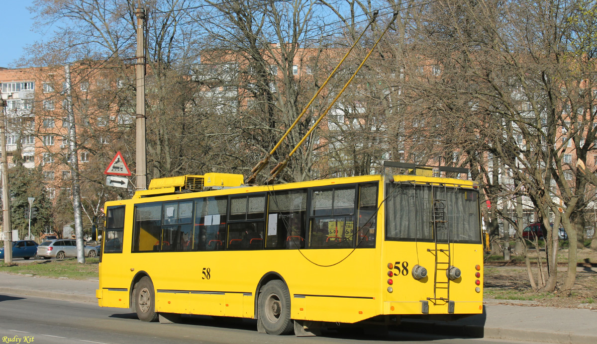 Полтава, ЮМЗ Т1Р (Т2П) № 58