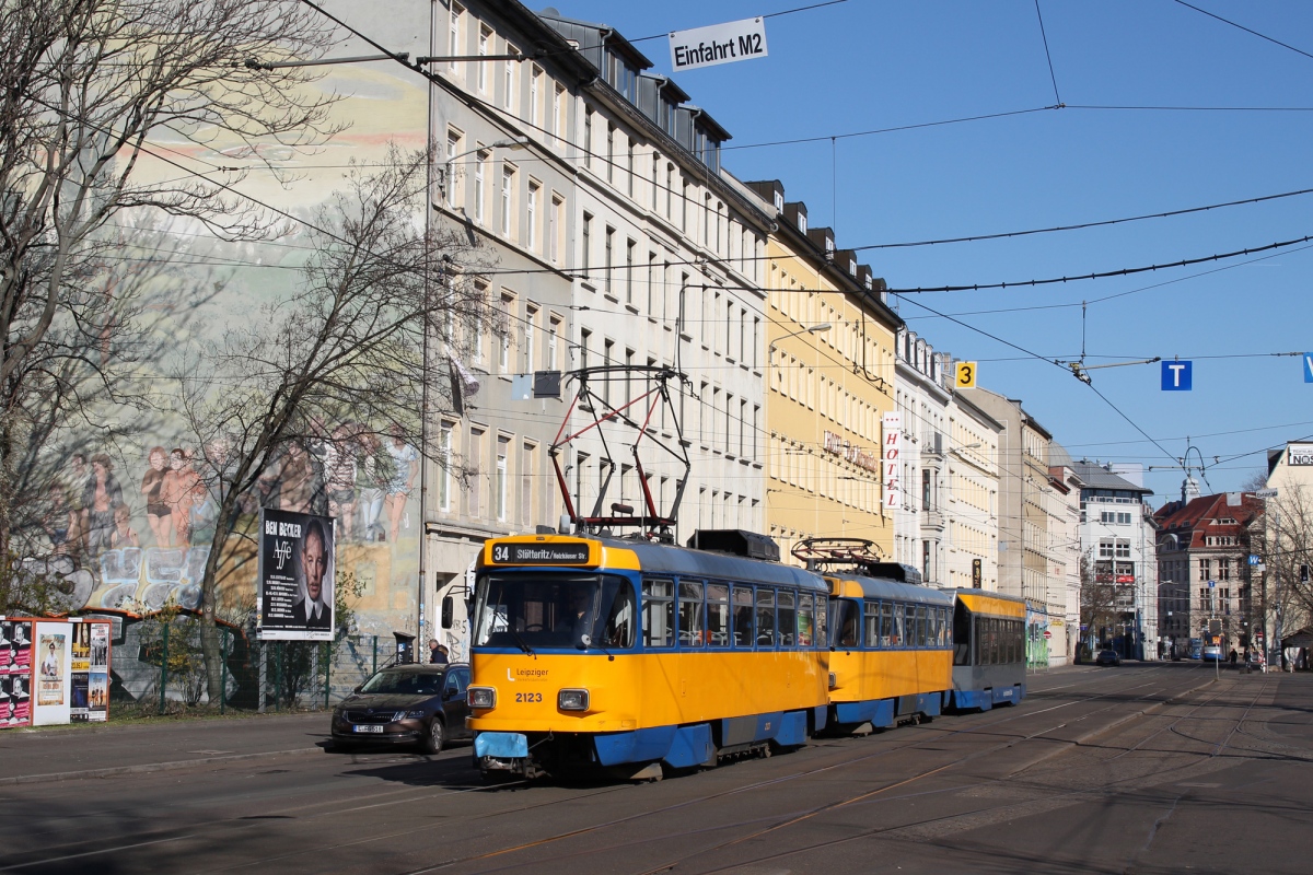 Leipzig, Tatra T4D-M1 # 2123 Leipzig, Tatra T4D-M1 # 2123