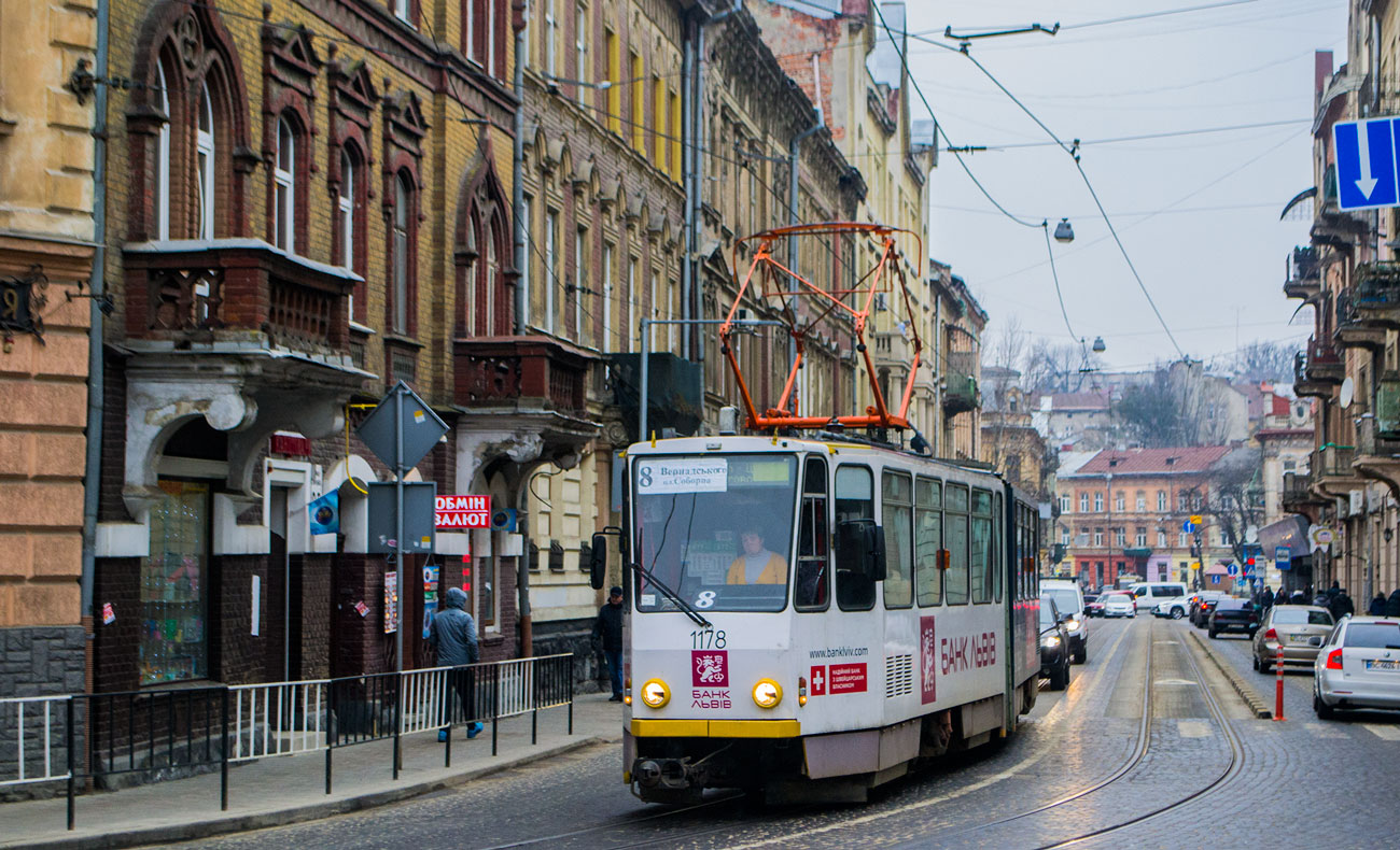 Львов, Tatra KT4D № 1178