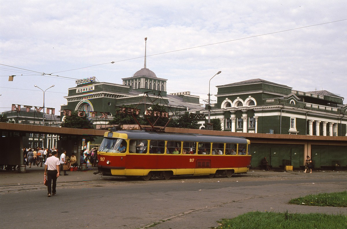 Донецк, Tatra T3SU № 917; Донецк — Фотографии Matti и Томаса Фишера — 06.1992