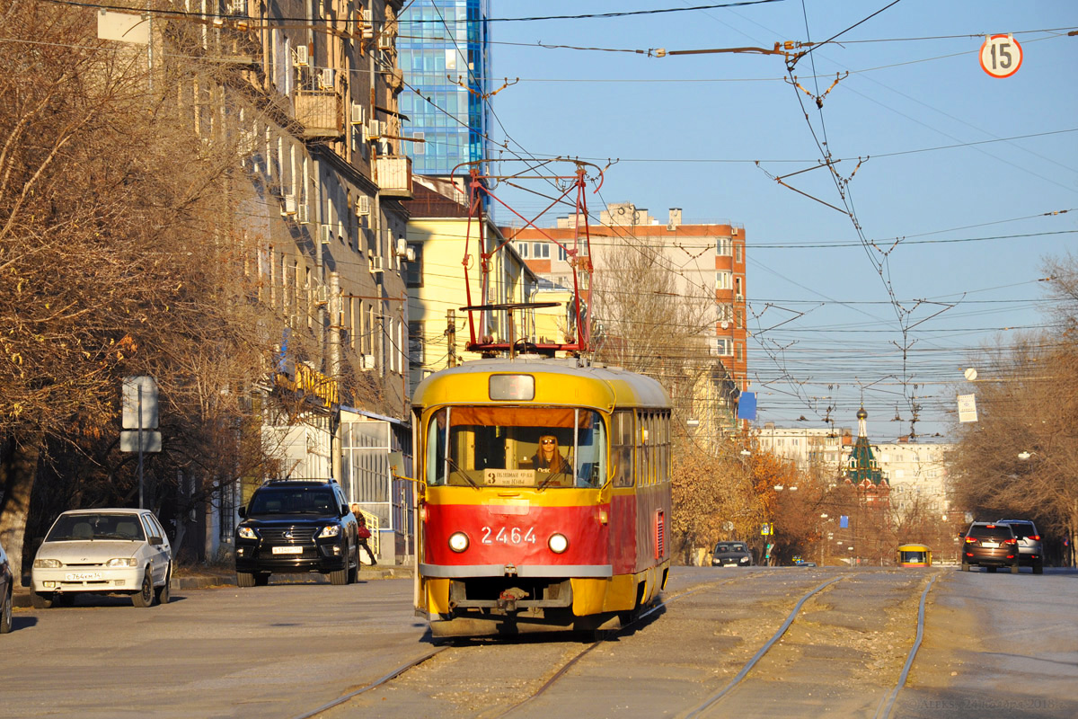 Волгоград, Tatra T3SU (двухдверная) № 2464