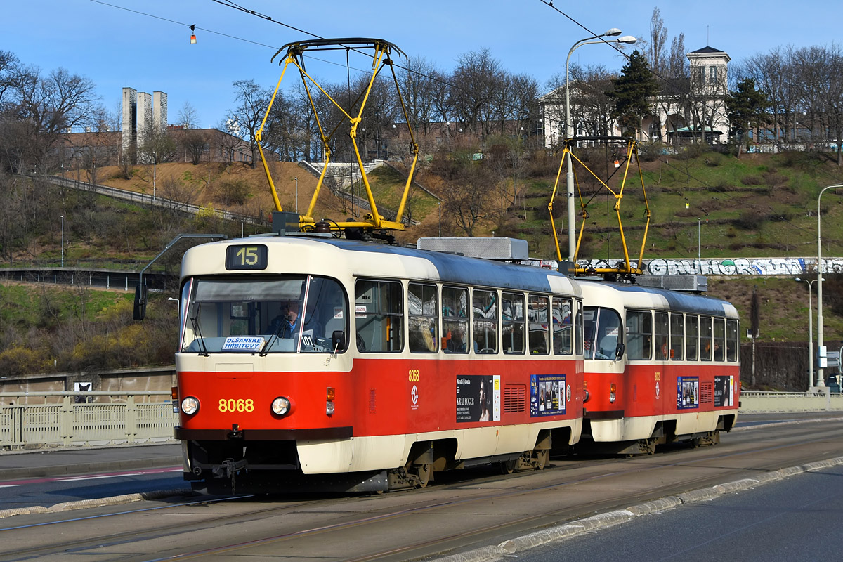 Прага, Tatra T3M2-DVC № 8068