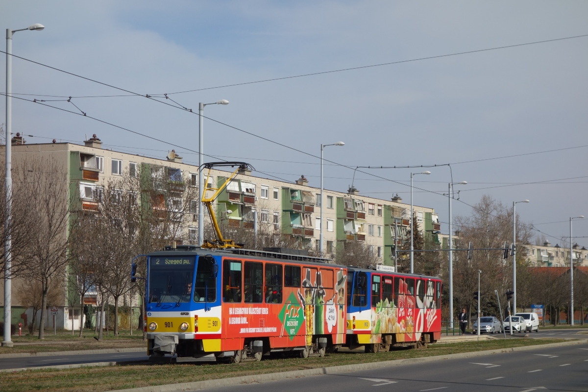 Сегед, Tatra T6A2 № 901; Сегед, Tatra TB6A2 № 952