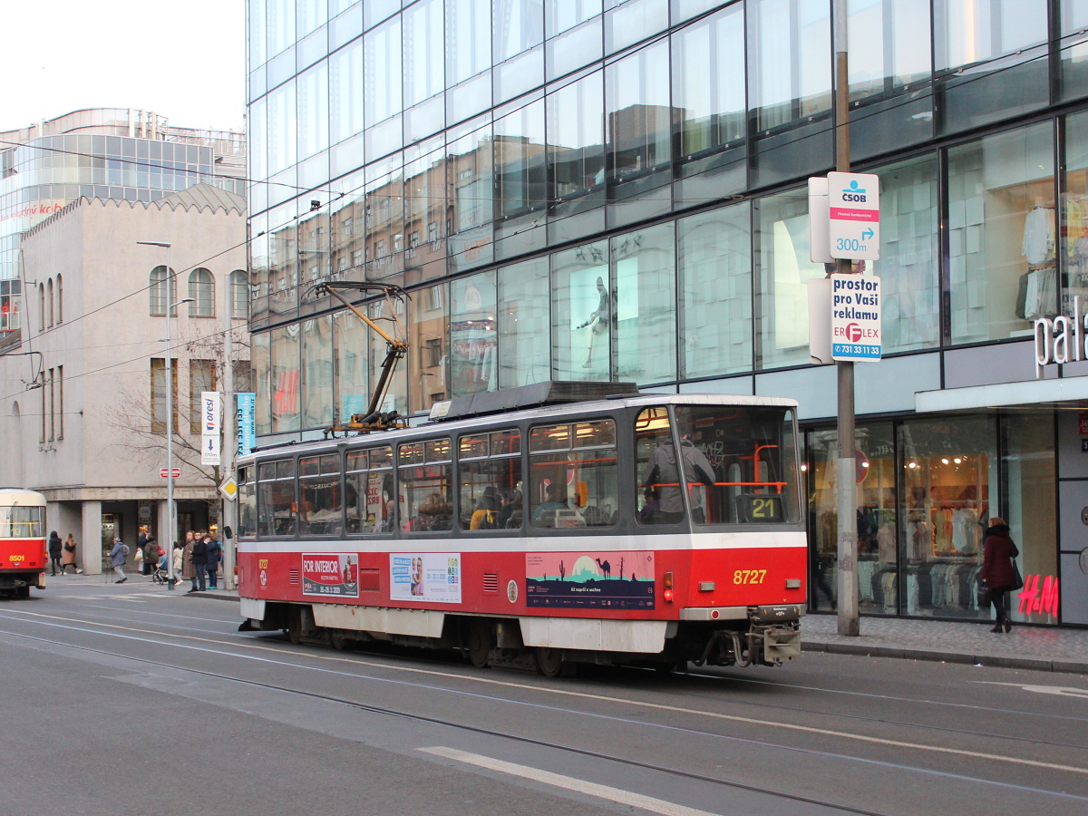 Прага, Tatra T6A5 № 8727