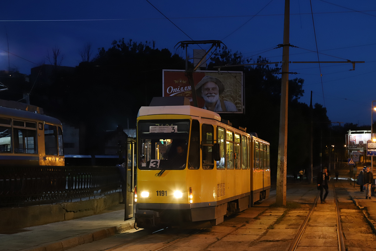 Львов, Tatra KT4DM № 1191