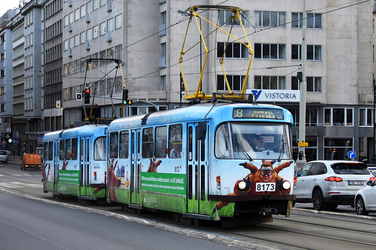 Прага, Tatra T3R.PV № 8173
