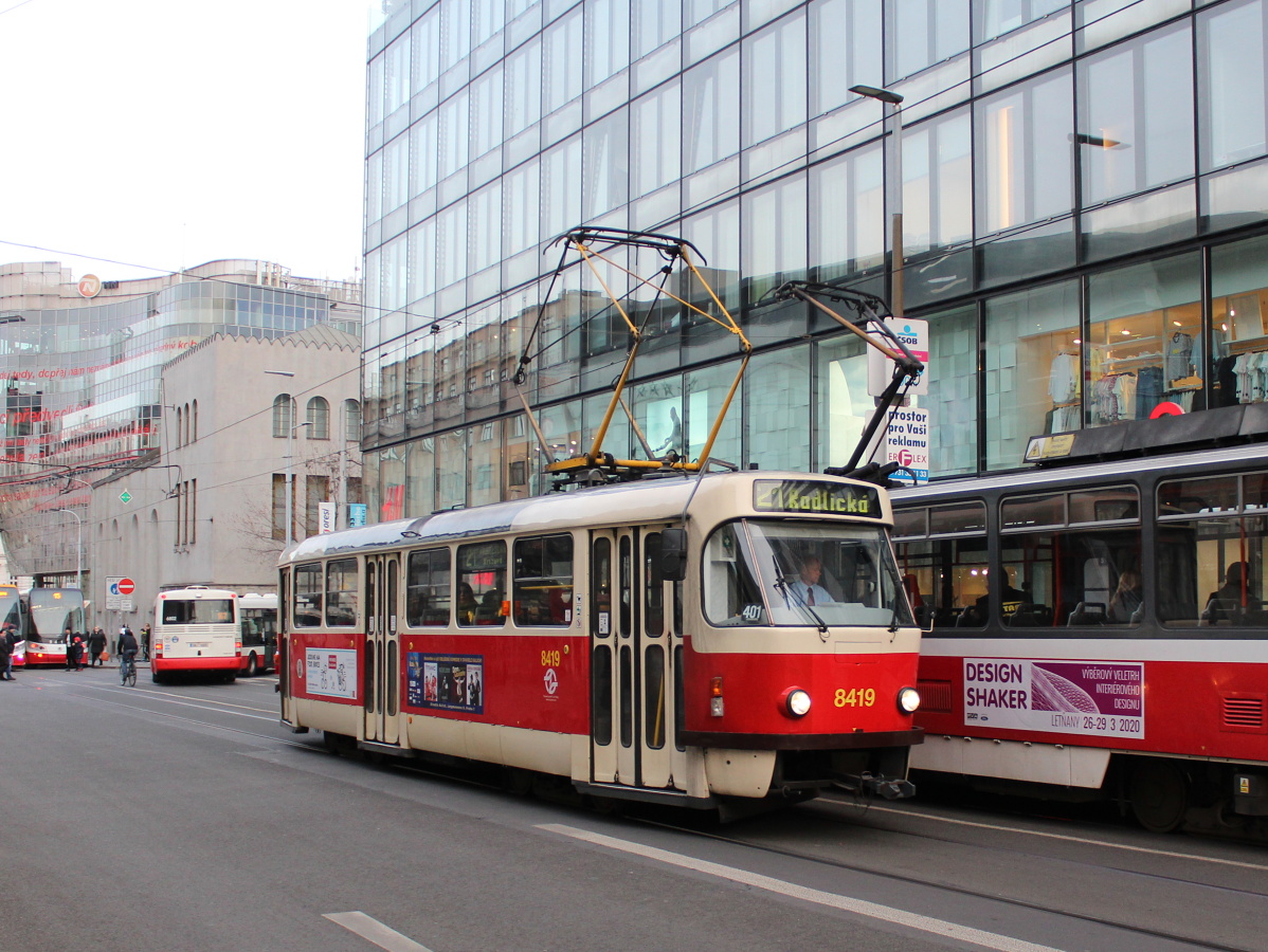 Прага, Tatra T3R.P № 8419