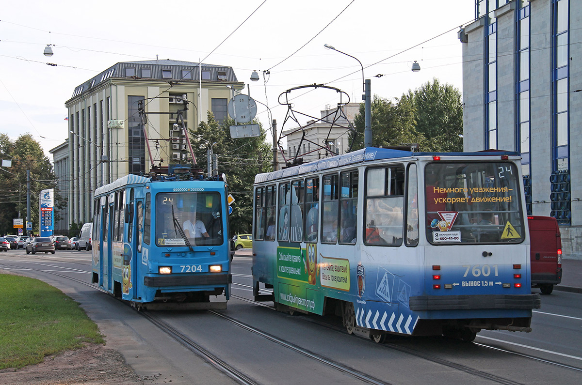 Saint-Petersburg, 71-134K (LM-99K) № 7204; Saint-Petersburg, 71-134K (LM-99K) № 7601