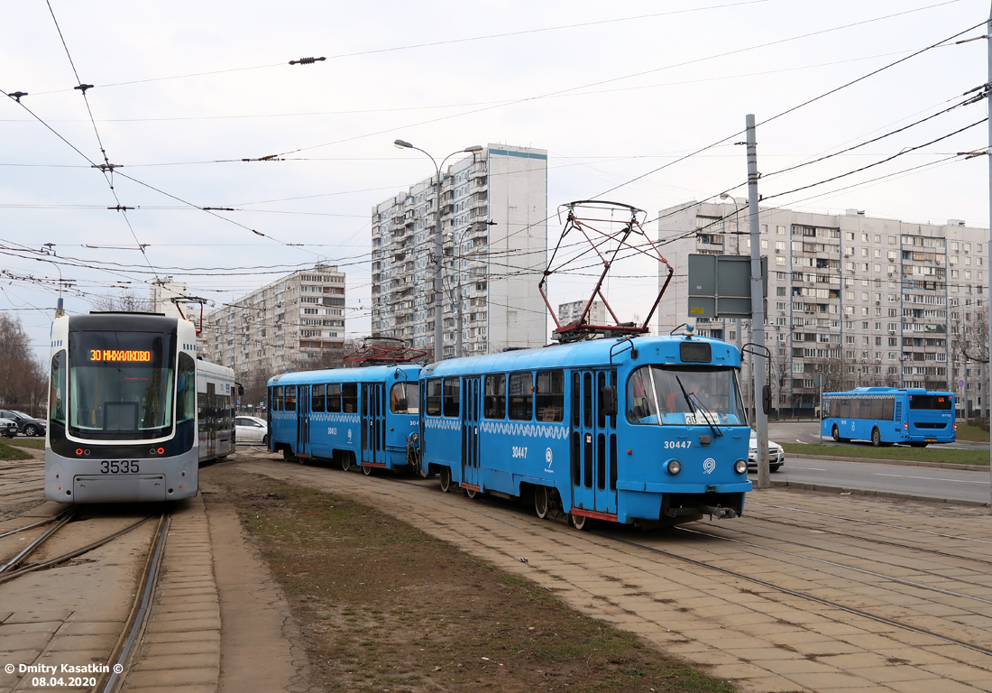 Москва, 71-414 (Pesa Fokstrot) № 3535; Москва, МТТЧ № 30447