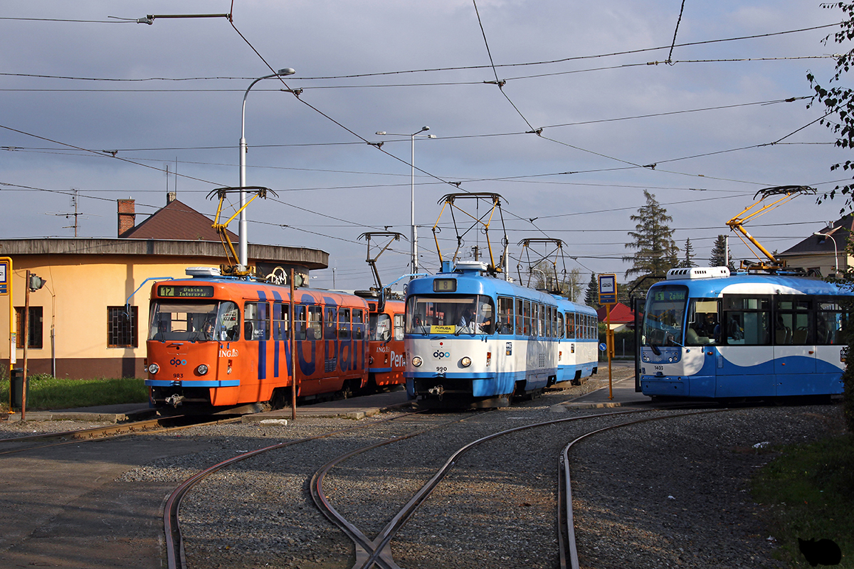 Острава — Трамвайные линии и инфраструктура