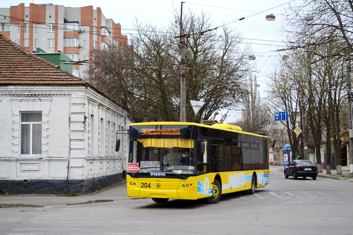 Кременчуг, ЛАЗ E183D1 № 204